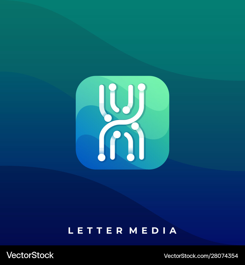 Digitale Medien-Icon-Anwendungsvorlage Digitale Medien-Icon-Anwendungsvorlage vektorbild