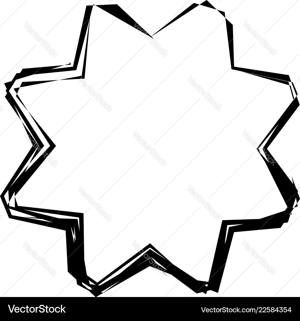 Geometric edgy shape pattern rough Vector Image
