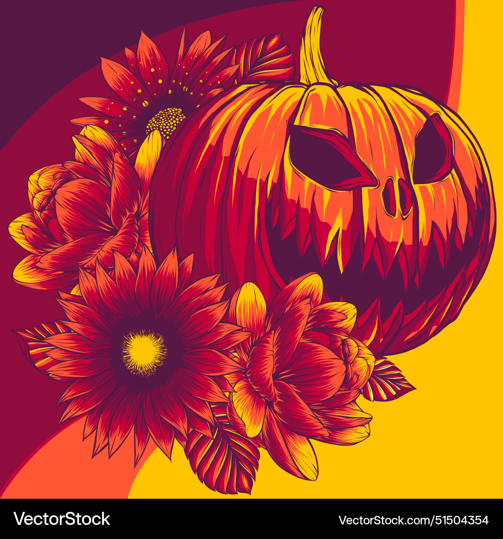 Halloween Pumpkin Royalty Free Vector Image Vectorstock