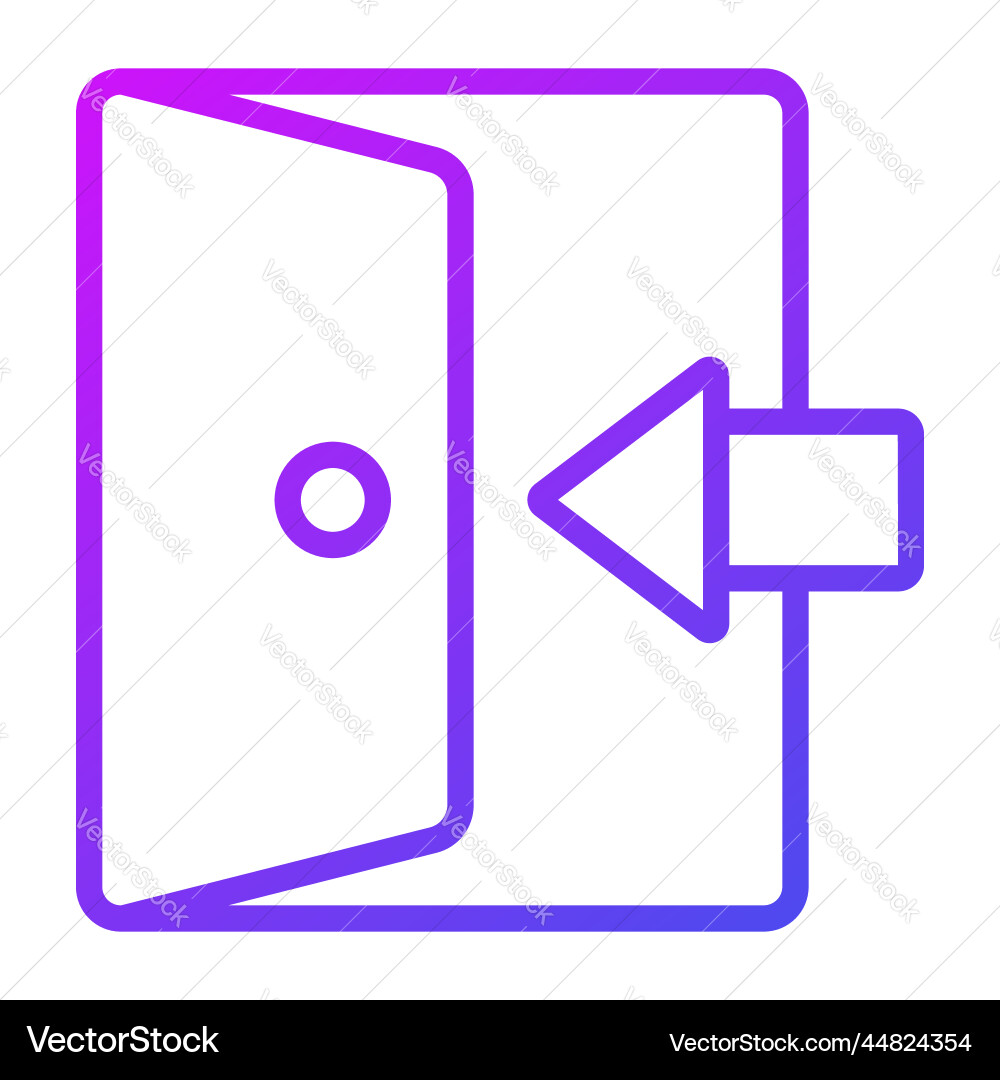 Login icon user interface as a simple sign vector image
