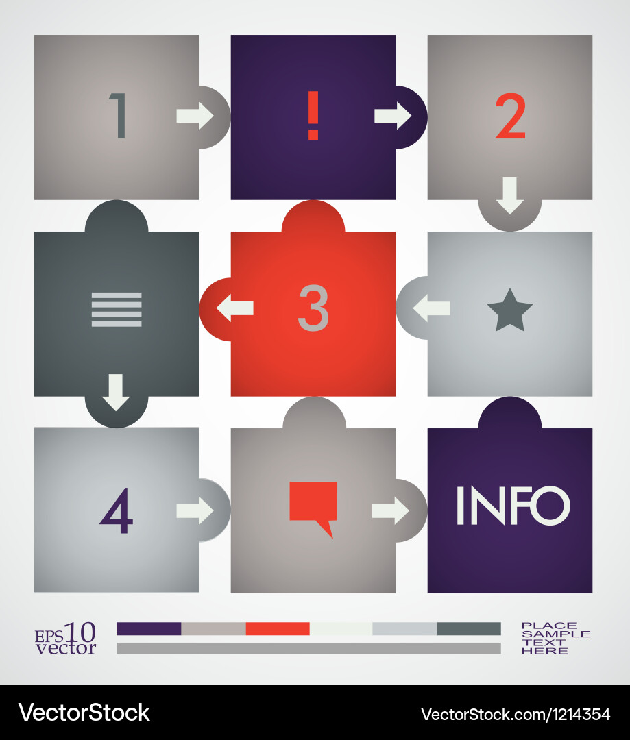 Modern Data Chart Template vector image