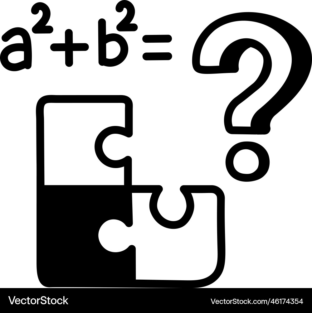 Problem solving vector image