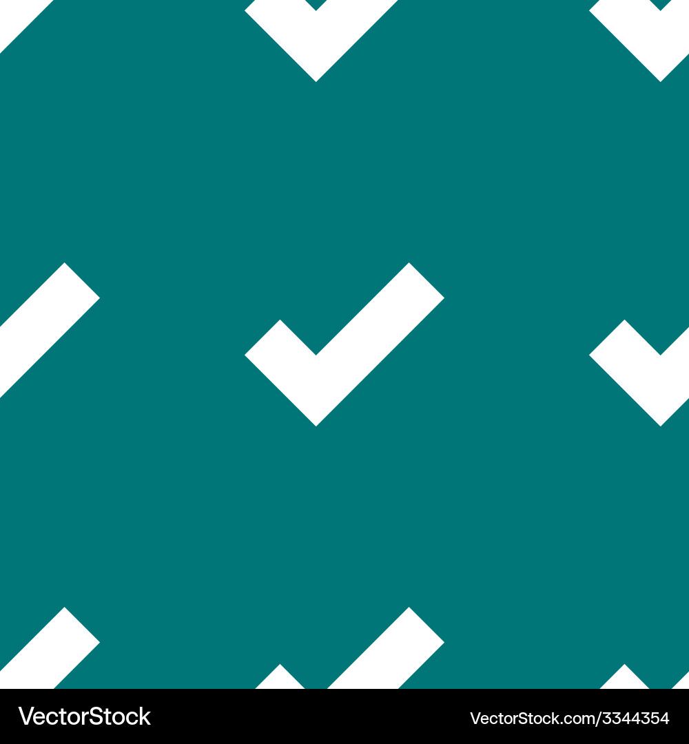 Tick web icon flat design seamless pattern vector image