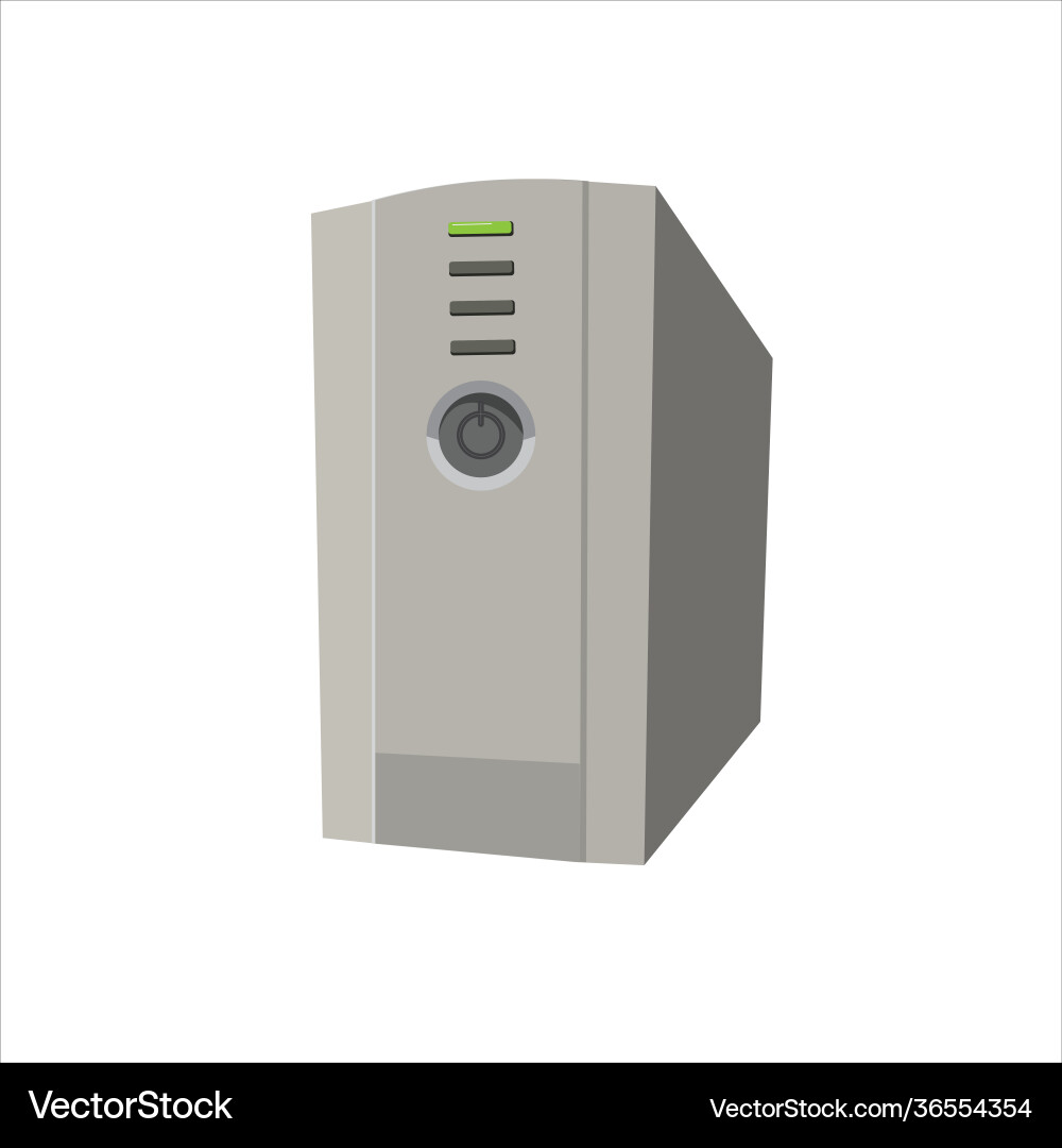 Ups uninterrupted power source to protect your Vector Image