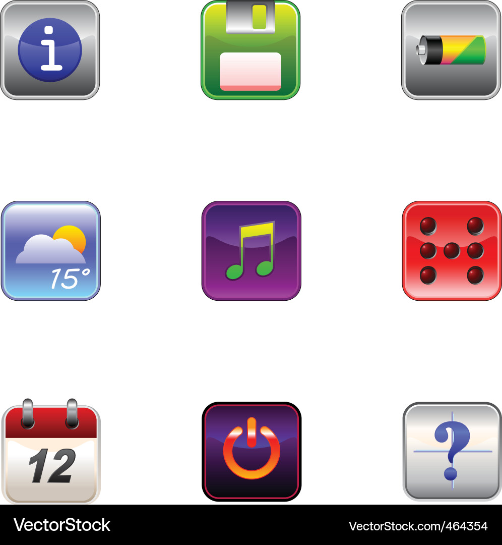 Web icons Vector Image