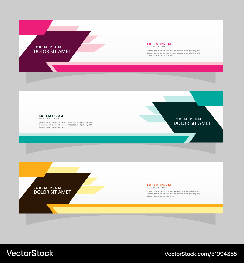 Abstract design banner web template Abstract design banner web template vector image