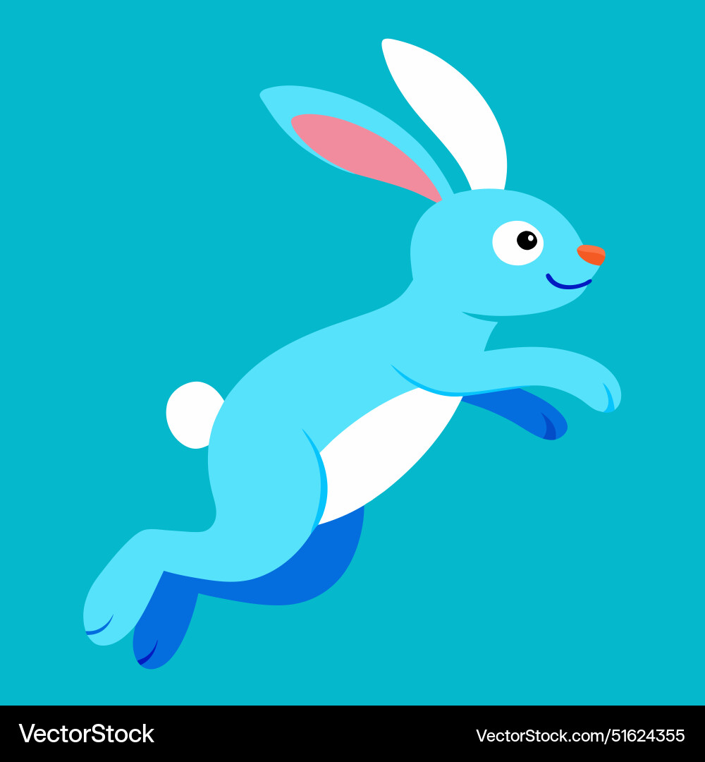 Bunny jumps icon Royalty Free Vector Image - VectorStock