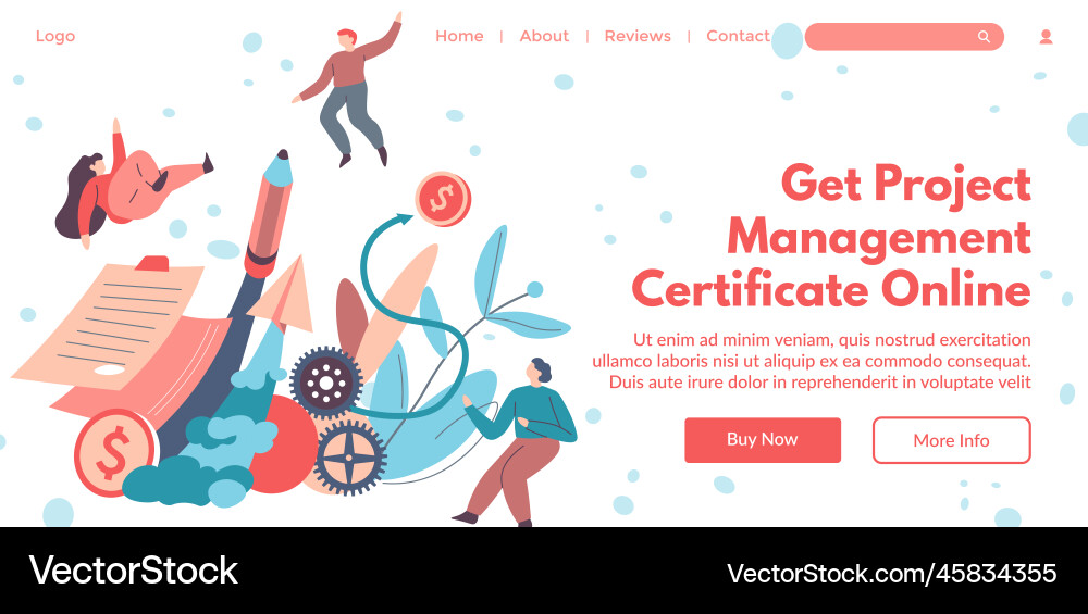 Get project management certificate online web Get project management certificate online web Vector Image