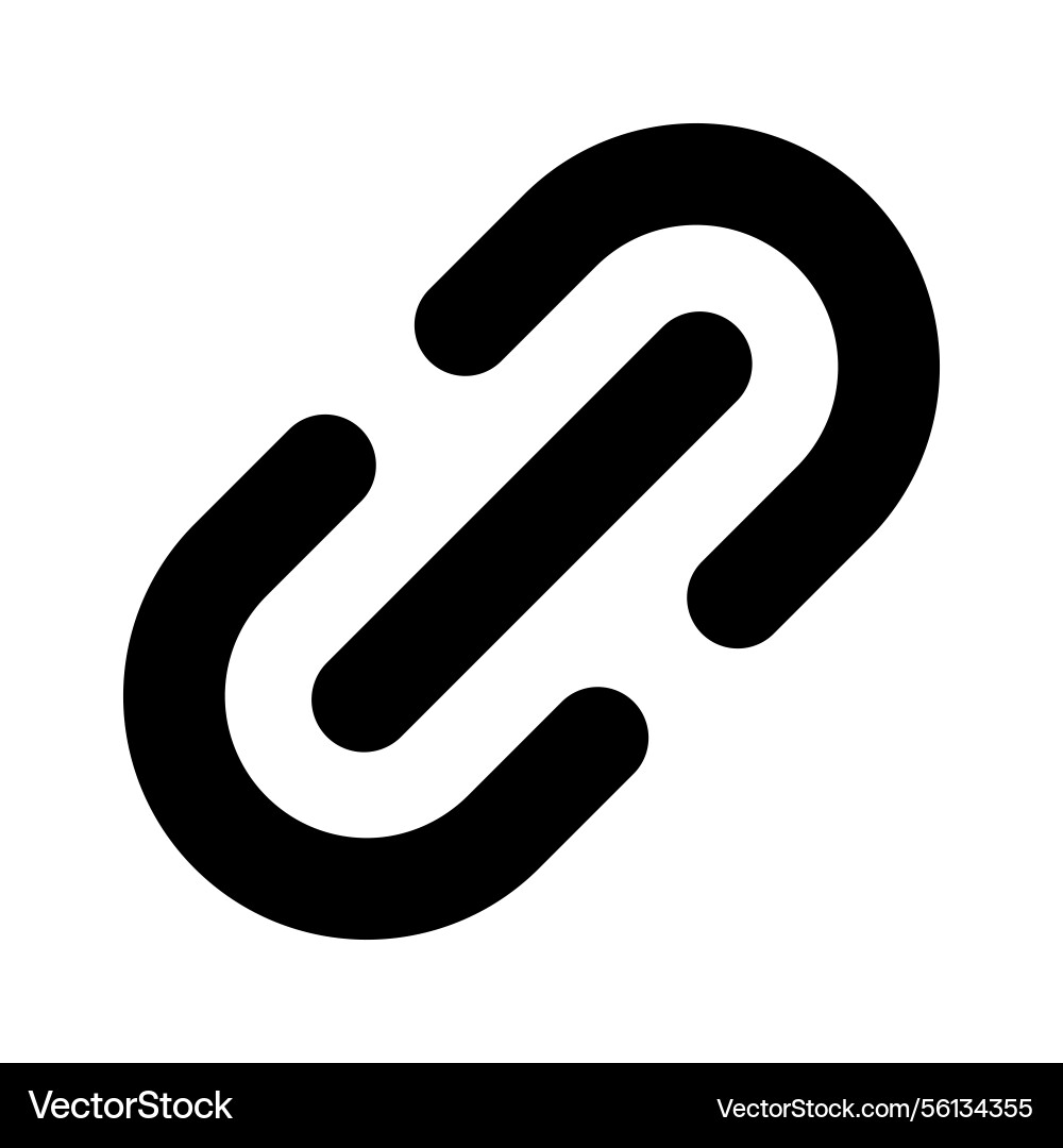 Interlocking chain links connection unity vector image