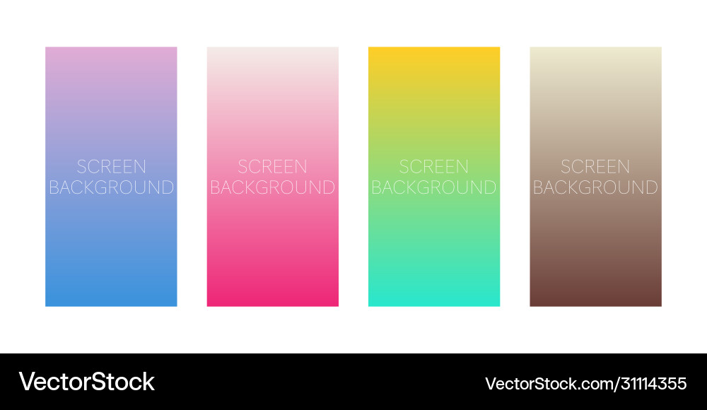Set gradient backgrounds for device screen Set gradient backgrounds for device screen vector image