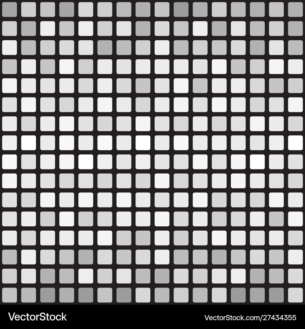 Striped rounded square pattern seamless vector image