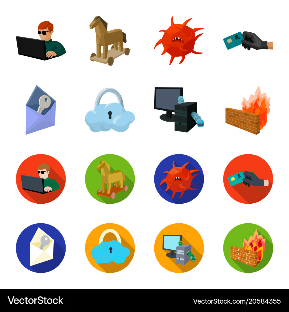 System internet connection code hackers Vector Image