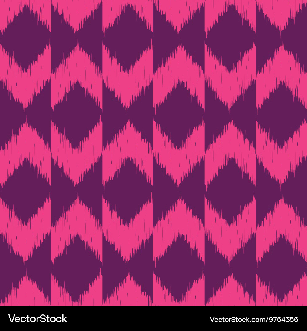 Chevron ikat seamless pattern Royalty Free Vector Image