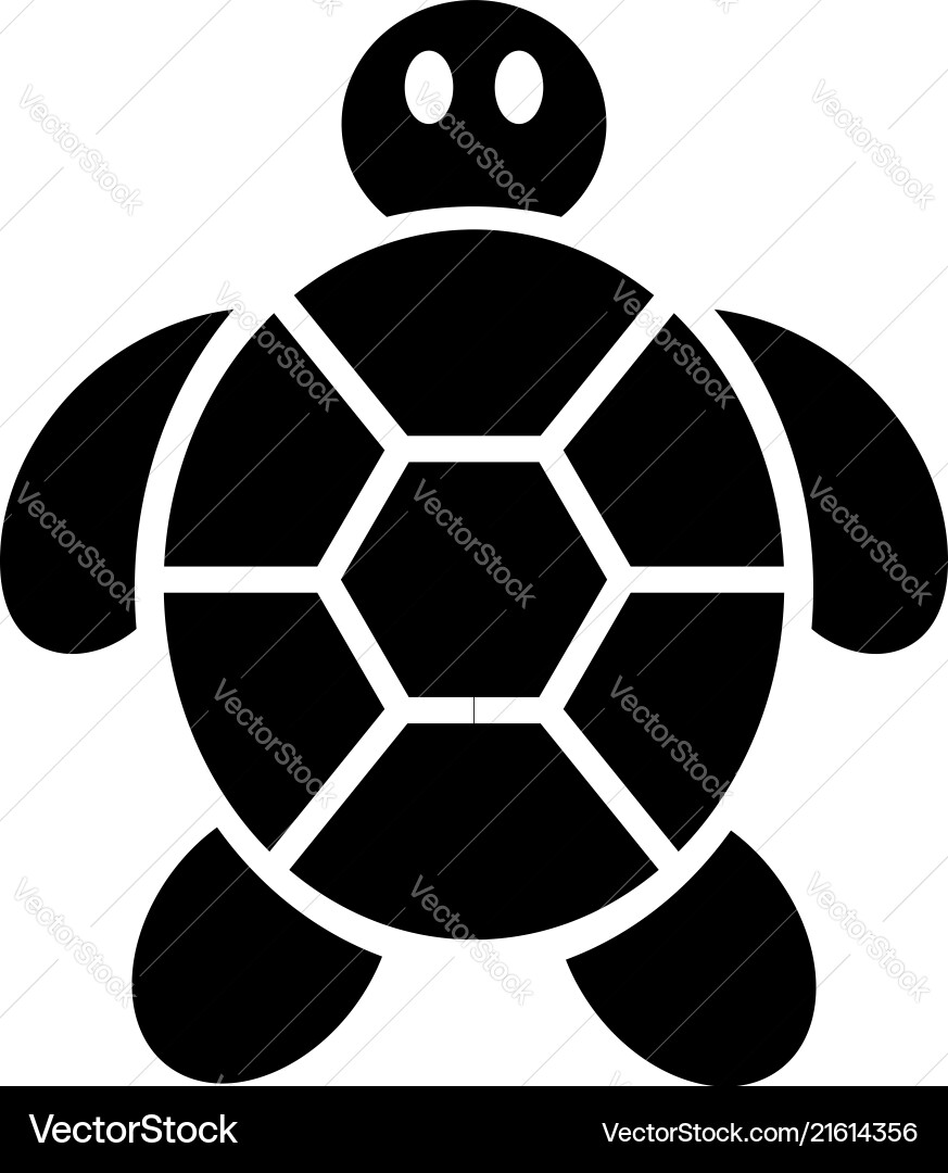 Child turtle icon simple style Child turtle icon simple style vector image