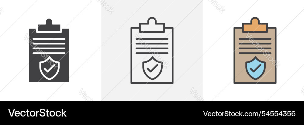 Contract coverage icon Contract coverage icon vector image