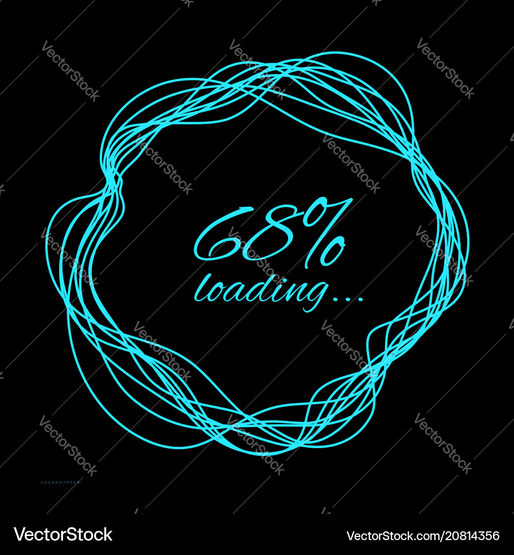 Dynamic Loading Circle vector image