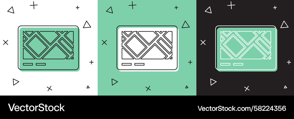 GPS Device with Map Icon Vector Image