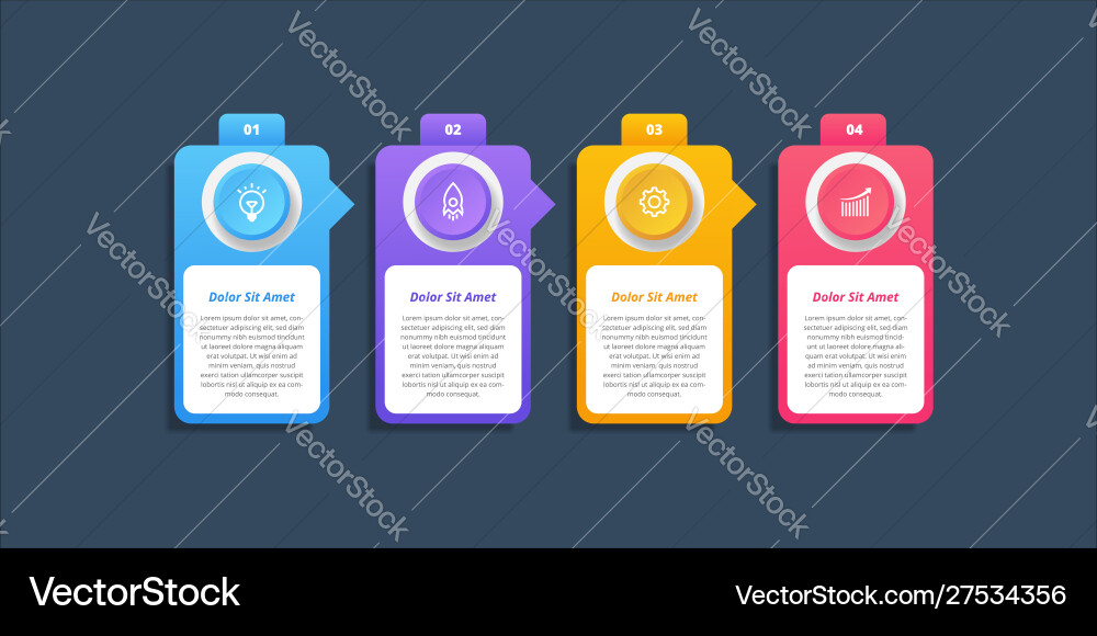 Infographic design elements option number Infographic design elements option number vector image