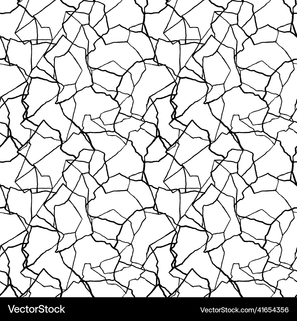 Kintsugi art seamless pattern of splinters Vector Image