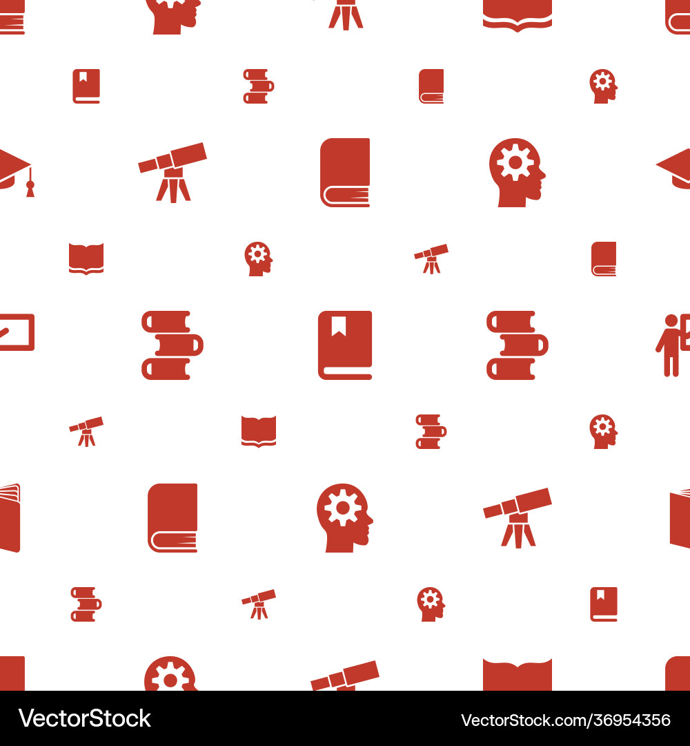 Learning icons pattern seamless white background Vector Image
