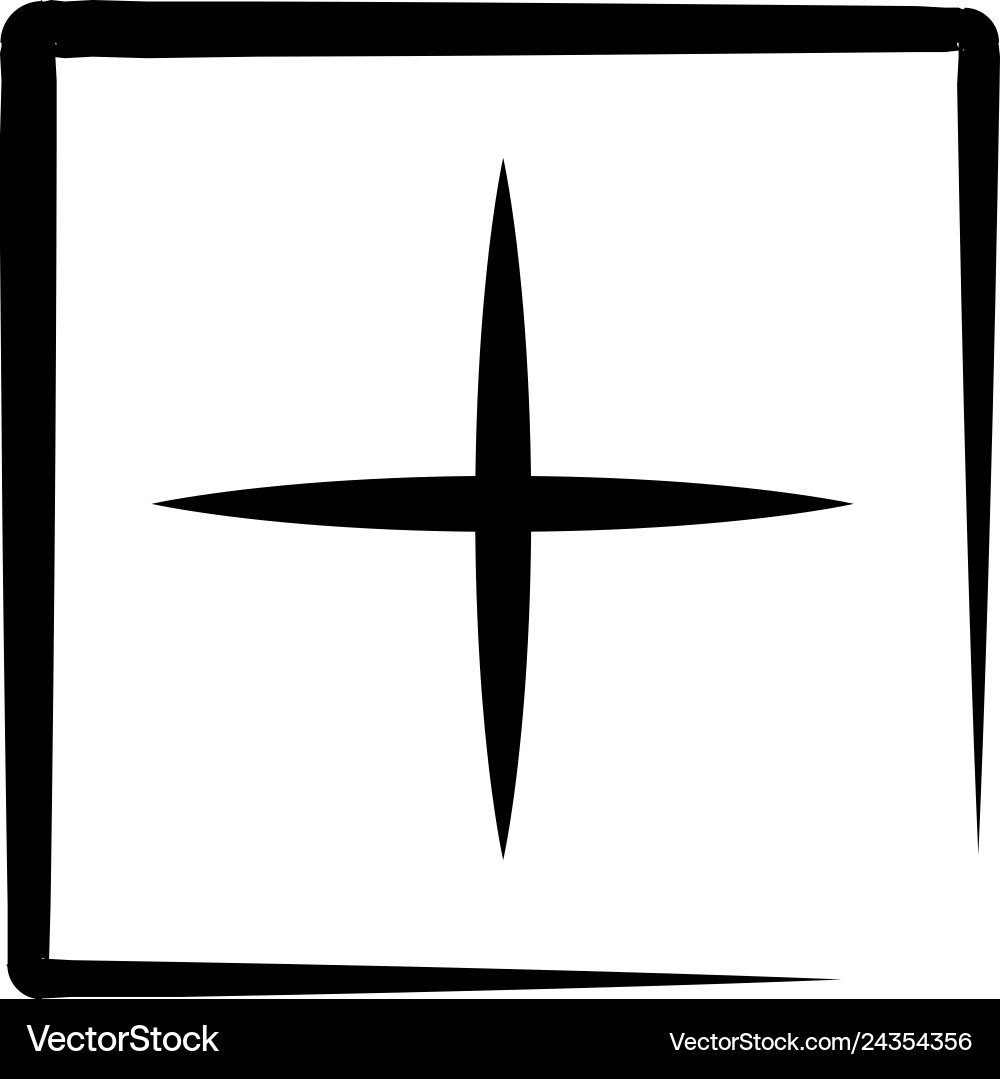 Minimal Plus Icon - Add Symbol Vector Image