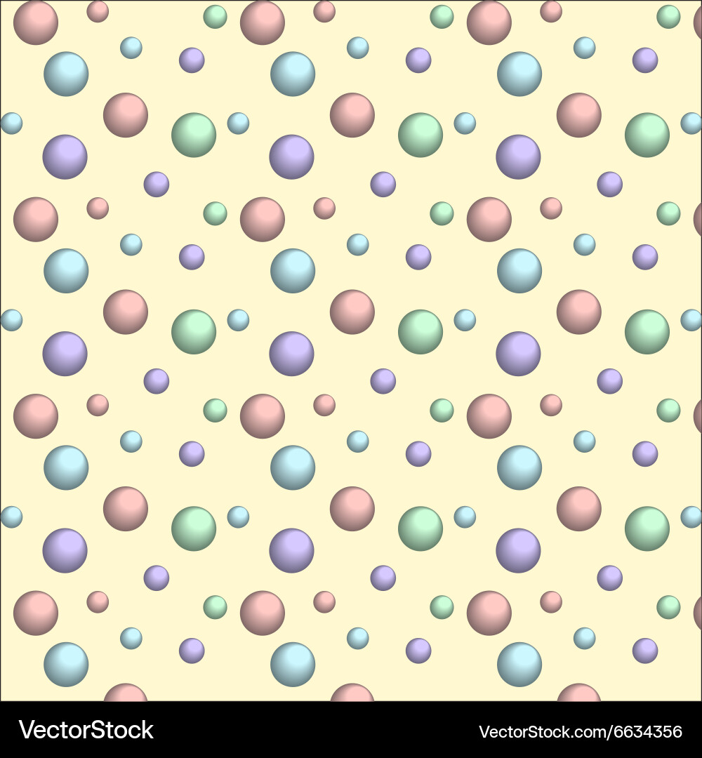 Seamless pattern with colorful rings and circles t Vector Image