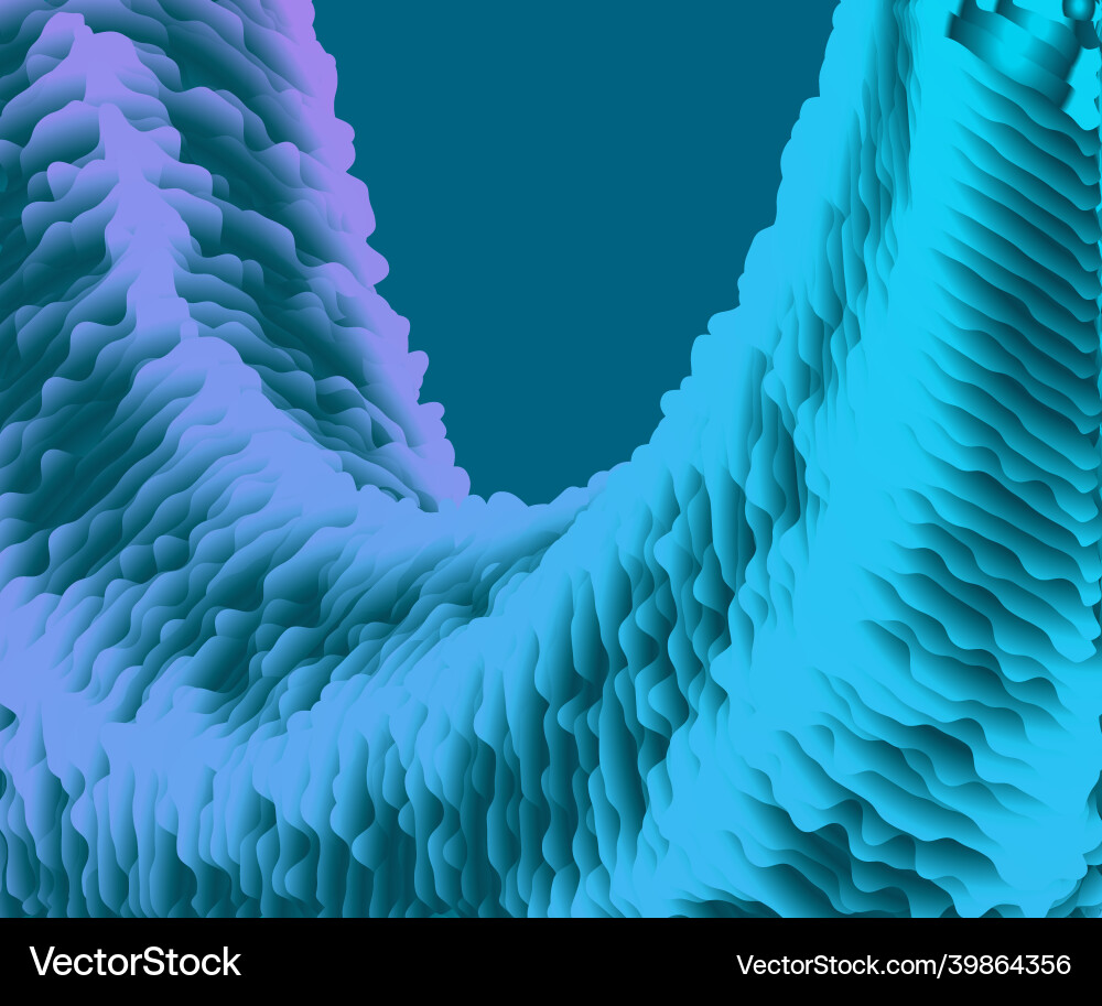 Snowflake wave background vector image
