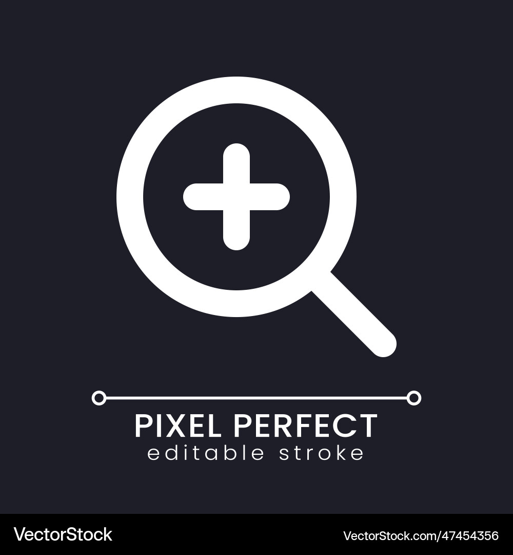Zoom in transition pixel perfect white linear ui Zoom in transition pixel perfect white linear ui vector image