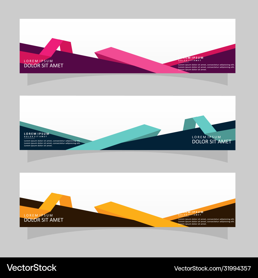 Abstract design banner web template Abstract design banner web template vector image