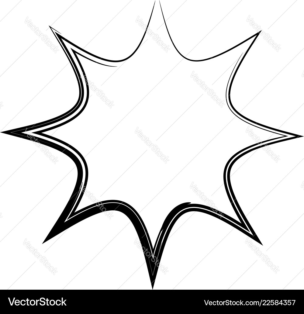 Contour shape with different distortion effect Vector Image