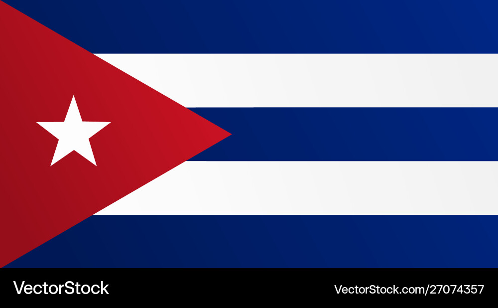 Flag cuba with transition color - image Flag cuba with transition color - image Vector Image