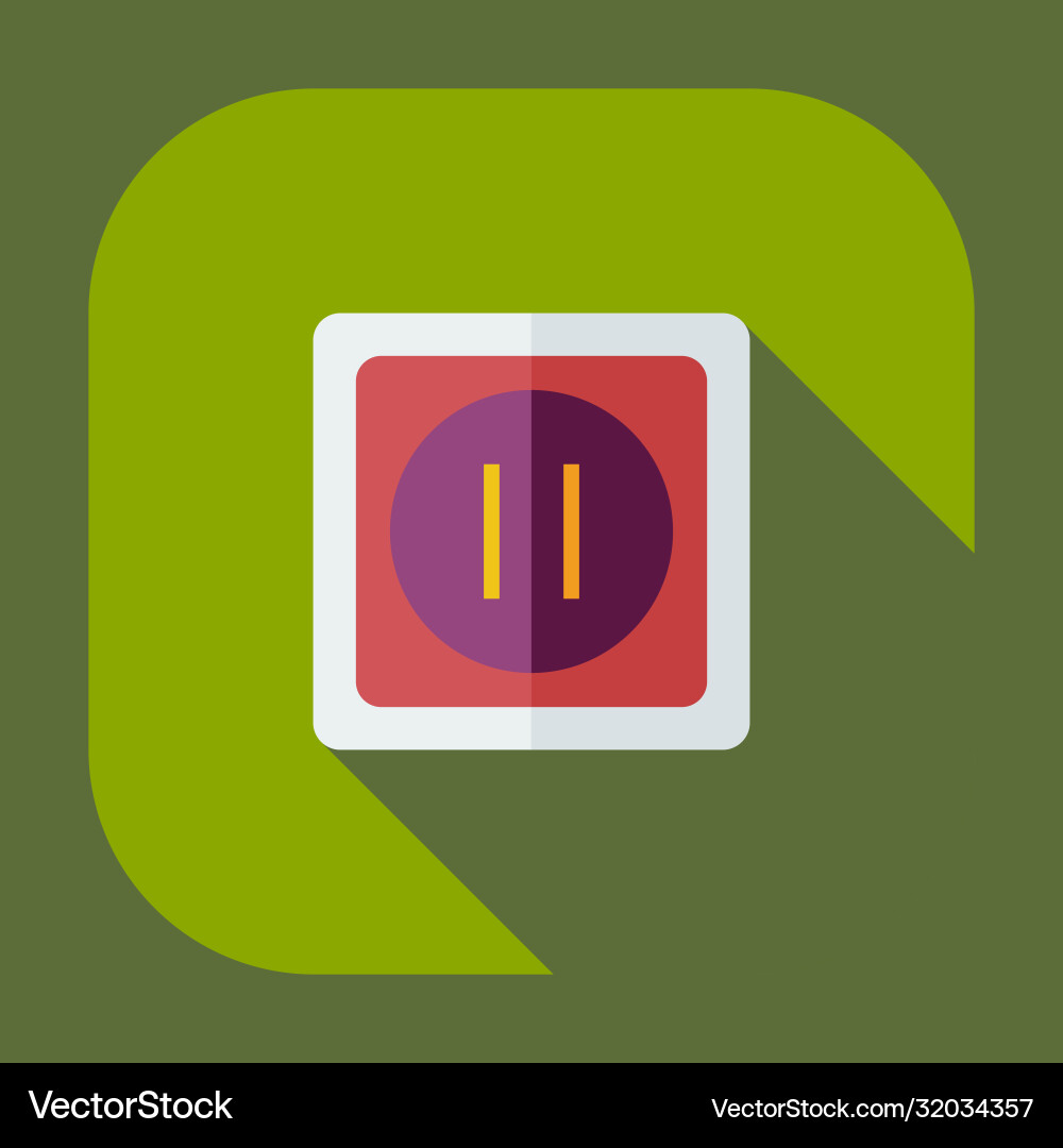 Flat modern design with shadow icons socket Flat modern design with shadow icons socket vector image