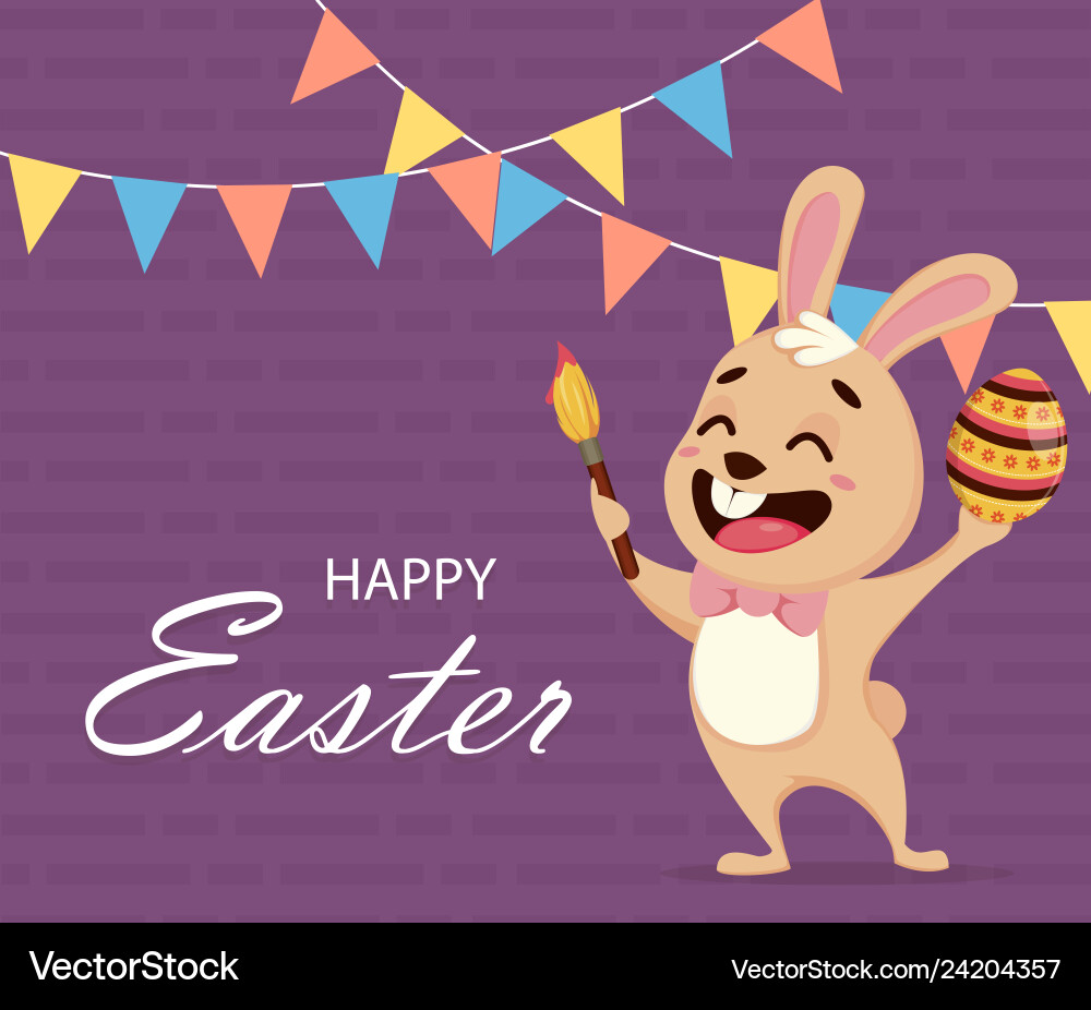 Happy Easter Grußkarte Frühlingskonzept Happy Easter Grußkarte Frühlingskonzept vektorbild