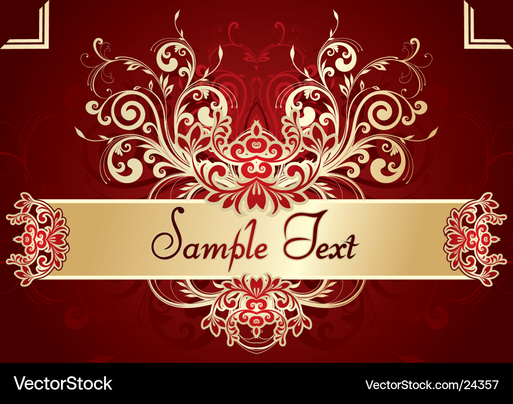 Ornate Scroll Border Vector Image