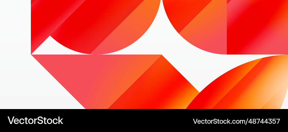 Serene gradient template circles and triangles Serene gradient template circles and triangles vector image