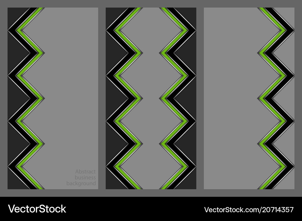 Set of leaflets with an abstract pattern Set of leaflets with an abstract pattern vector image