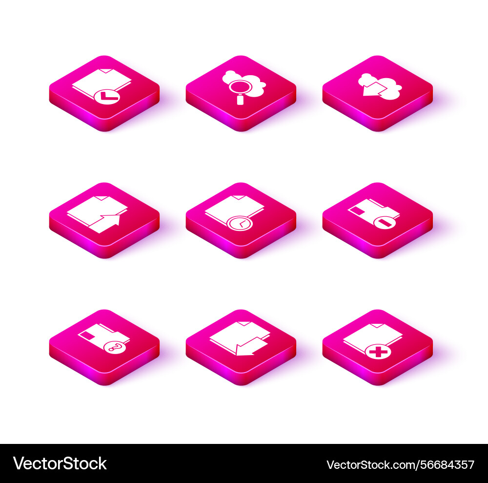 Set unknown document folder Set unknown document folder vector image
