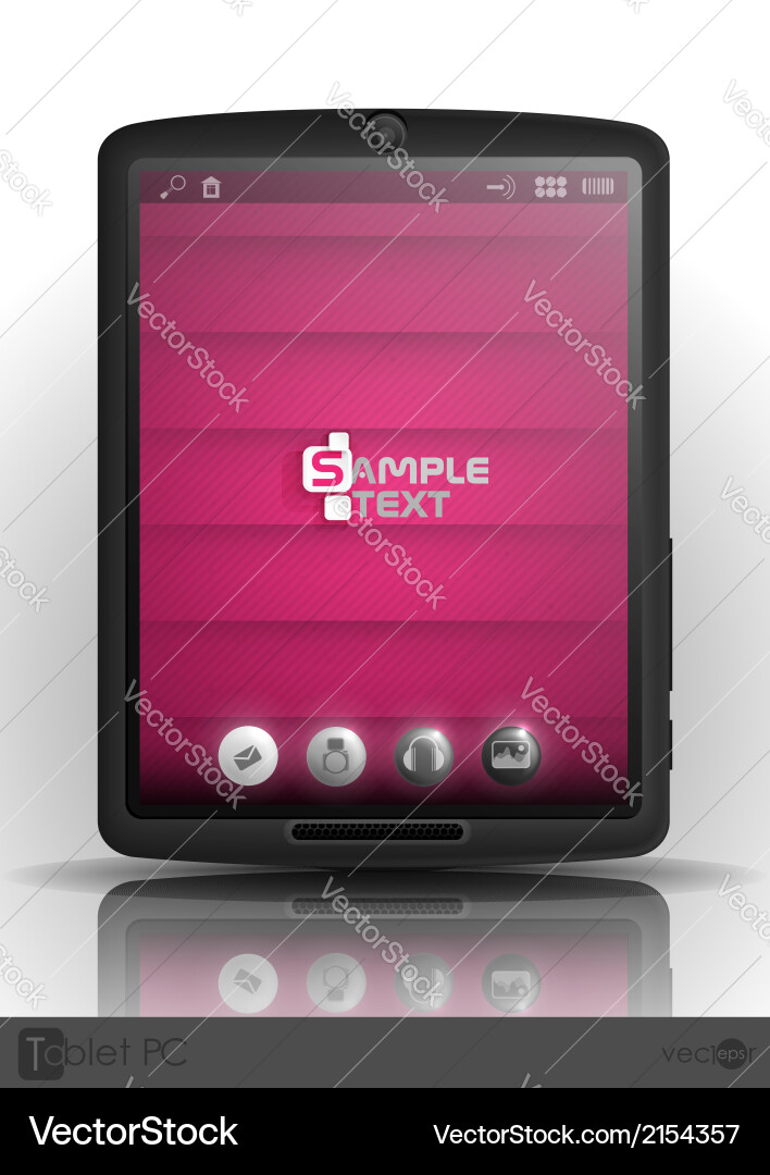 Tablet computer mobile phone Vector Image