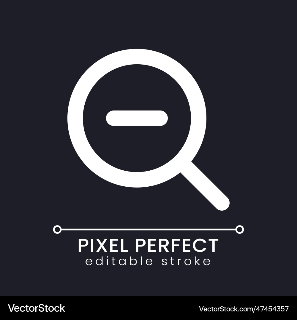 Zoom out transition pixel perfect white linear ui Zoom out transition pixel perfect white linear ui vector image