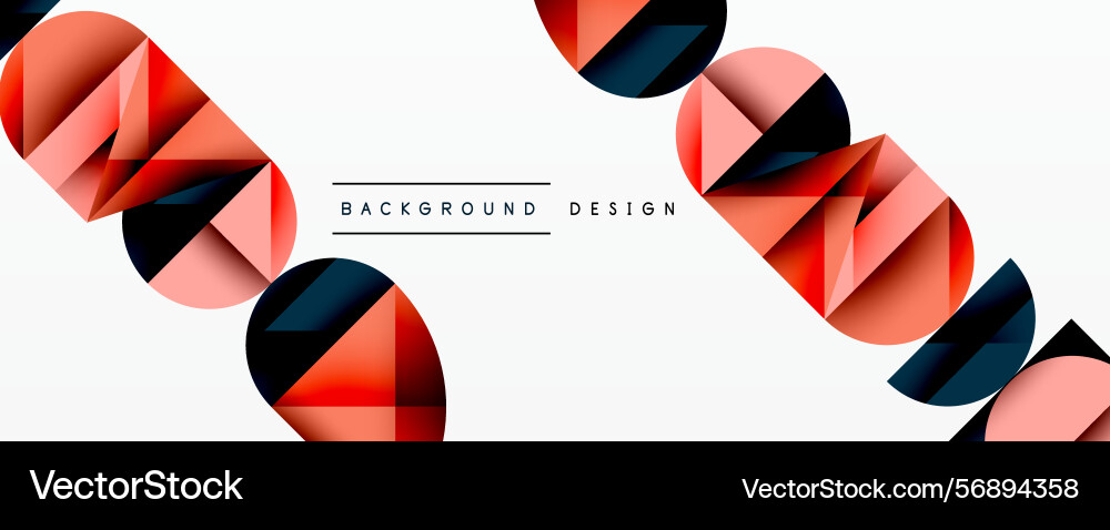 Abstract geometric shapes create dynamic Abstract geometric shapes create dynamic vector image