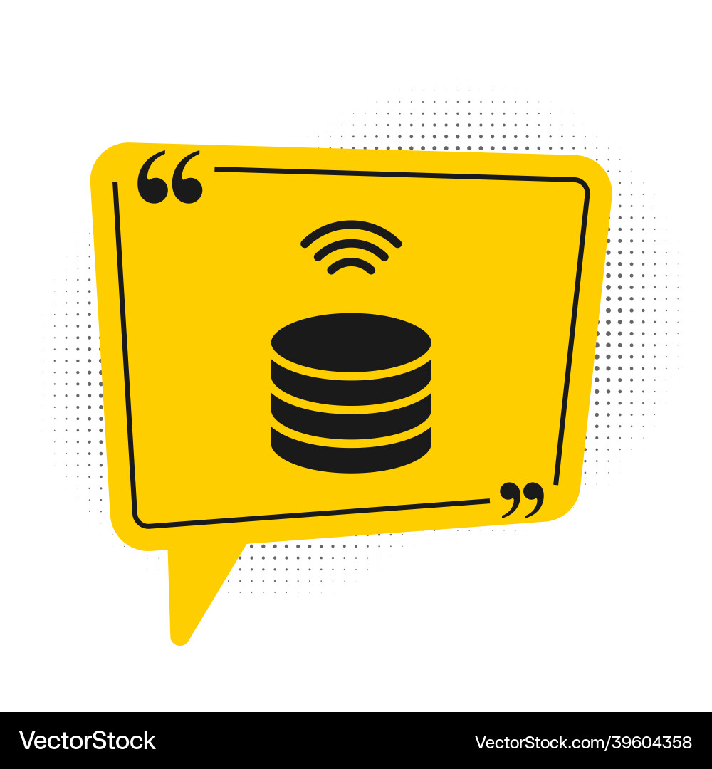 Black smart server data web hosting icon Vector Image