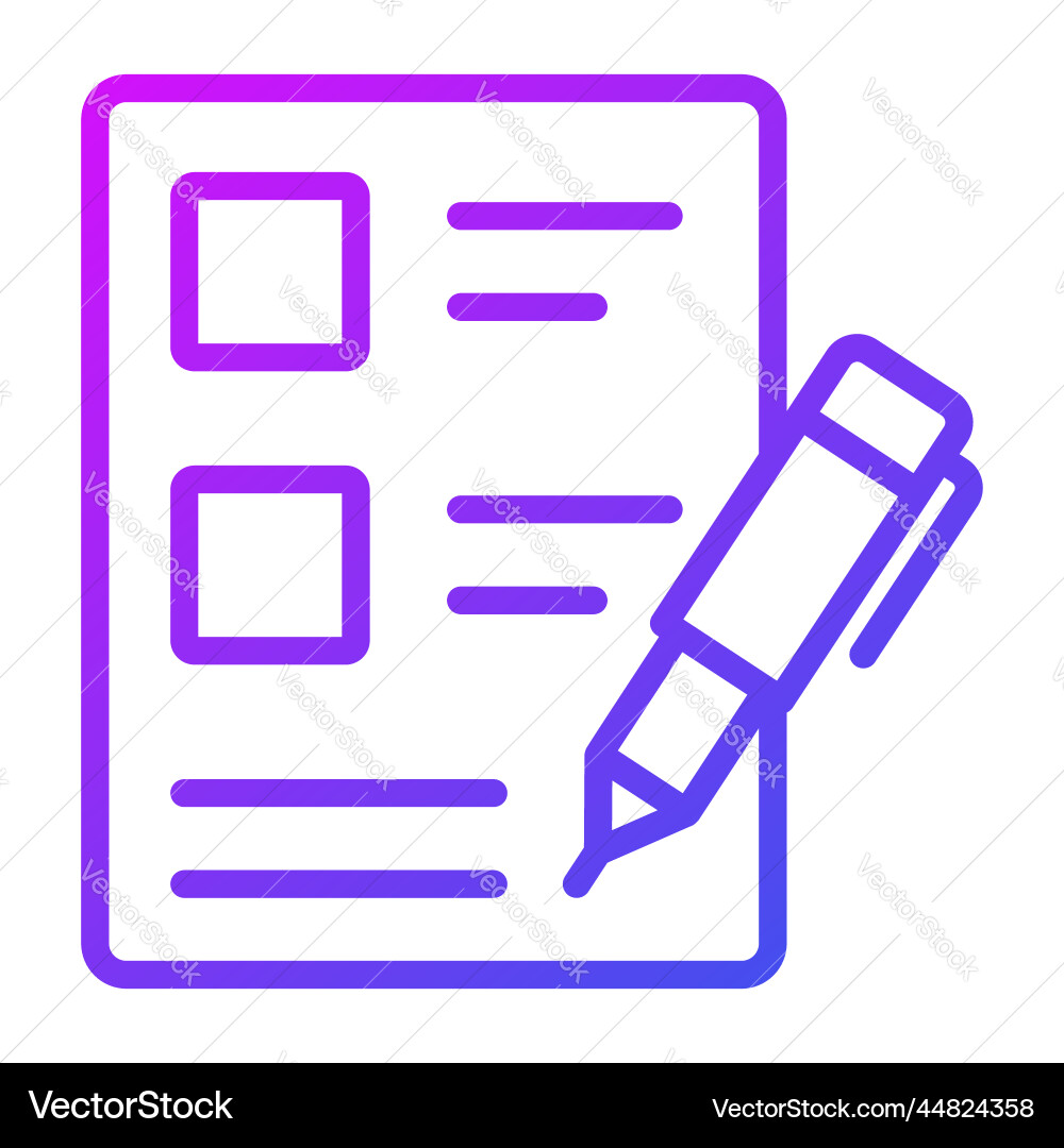Contract icon user interface as a simple sign vector image