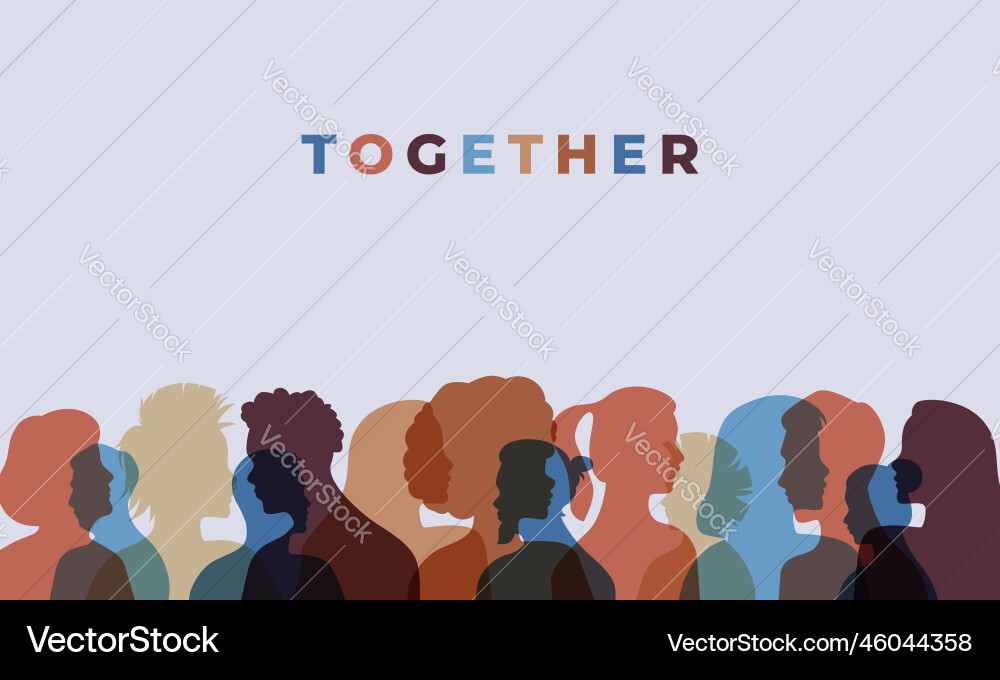 Diverse Teamwork & Unity vector image