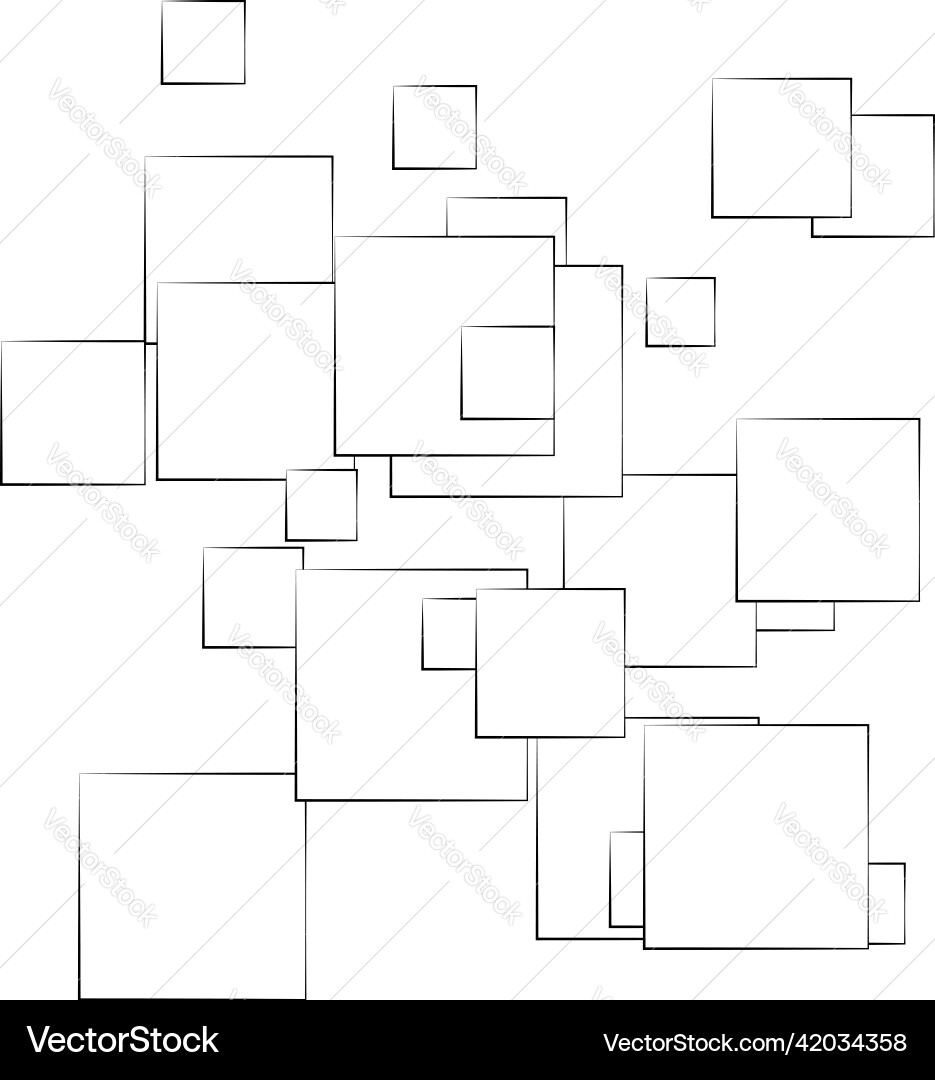 Random scattered squares pattern texture element Random scattered squares pattern texture element vector image