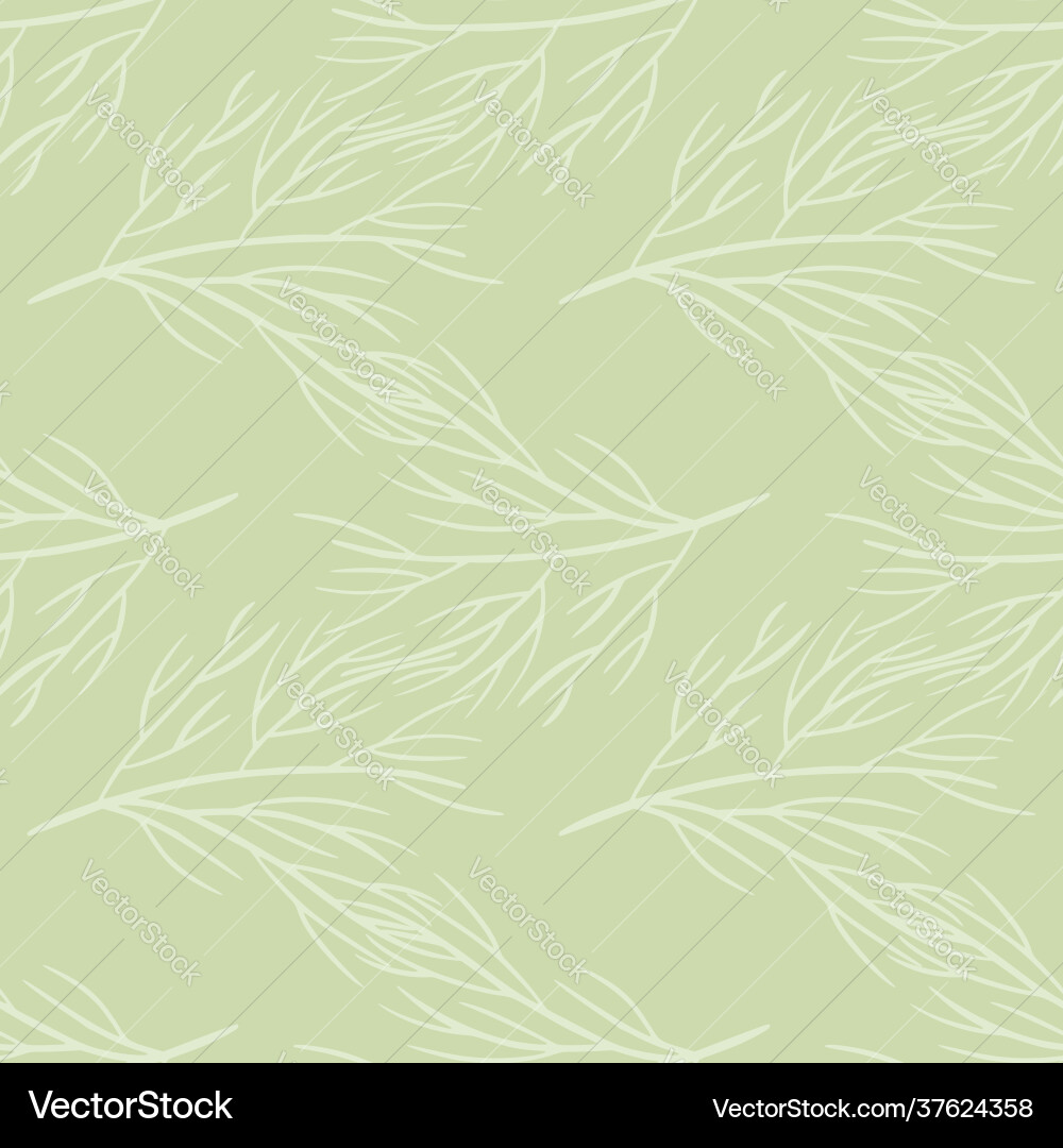 Seamless pattern with doodle tree branches Seamless pattern with doodle tree branches Vector Image