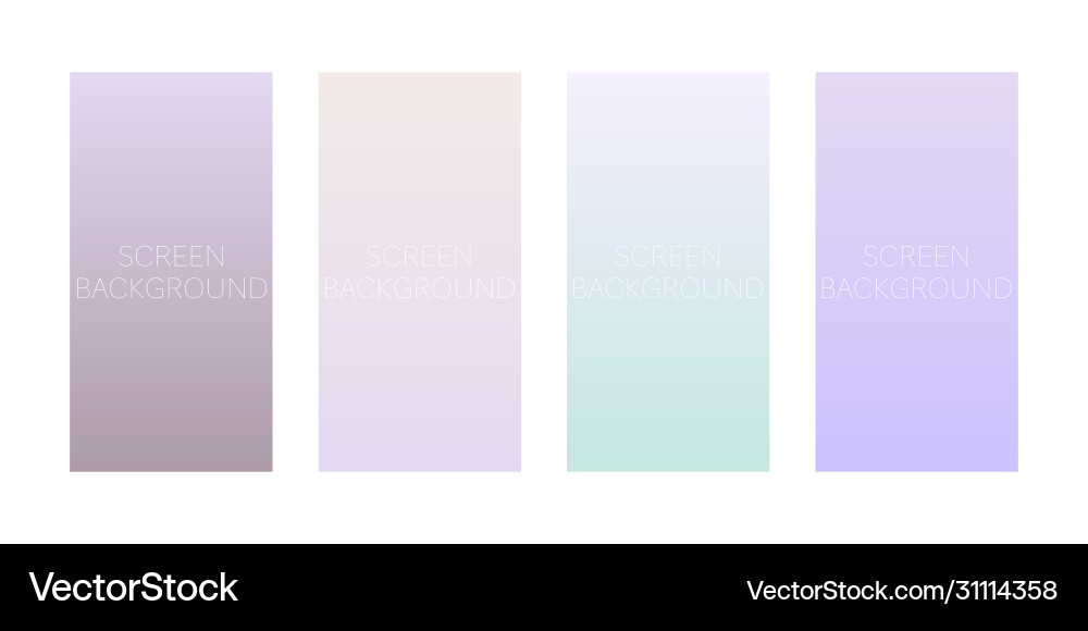Set gradient backgrounds for device screen Set gradient backgrounds for device screen vector image