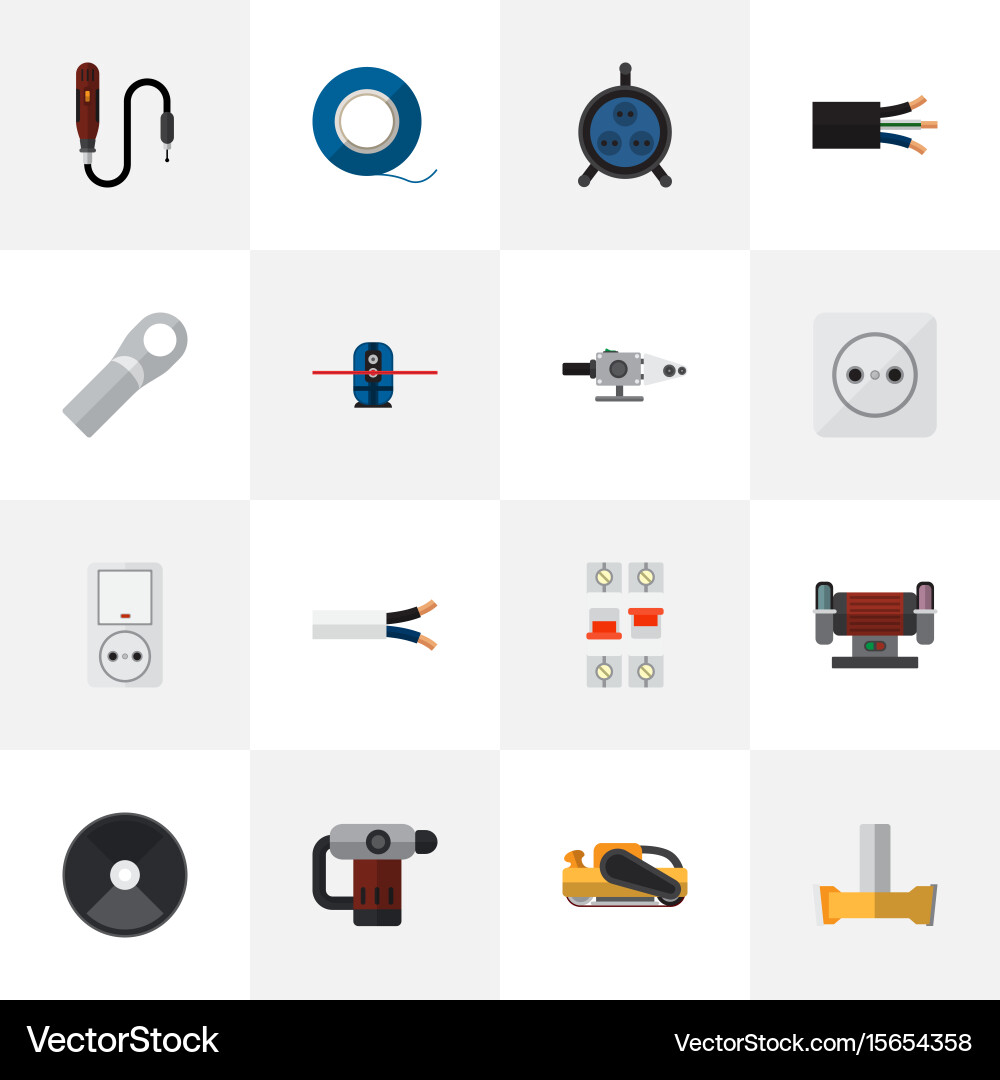 Set of 16 editable instruments icons includes vector image