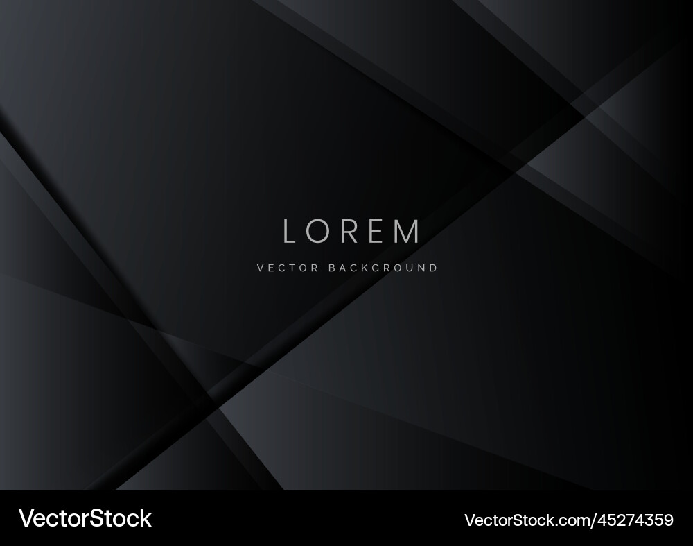 Abstract black and gray triangle overlapping Vector Image