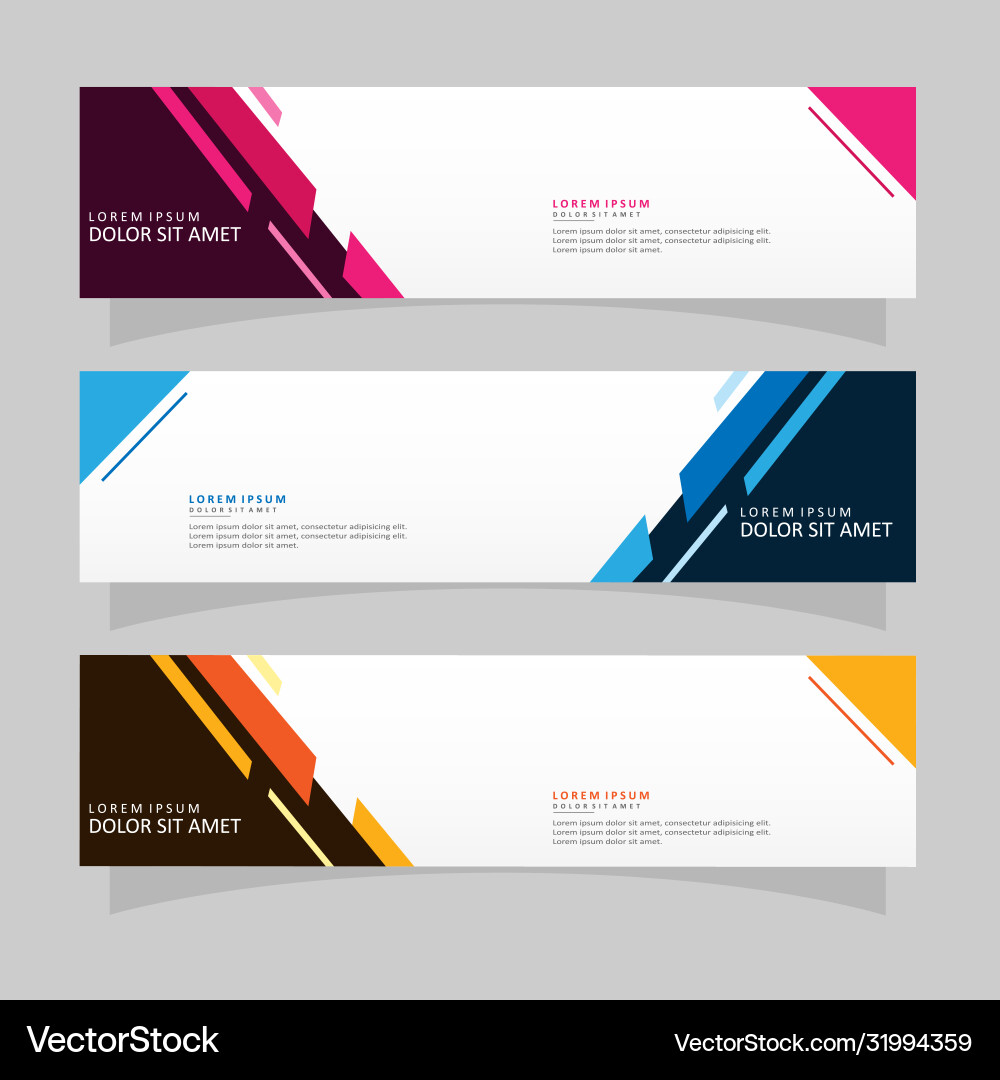 Abstract design banner web template Vector Image