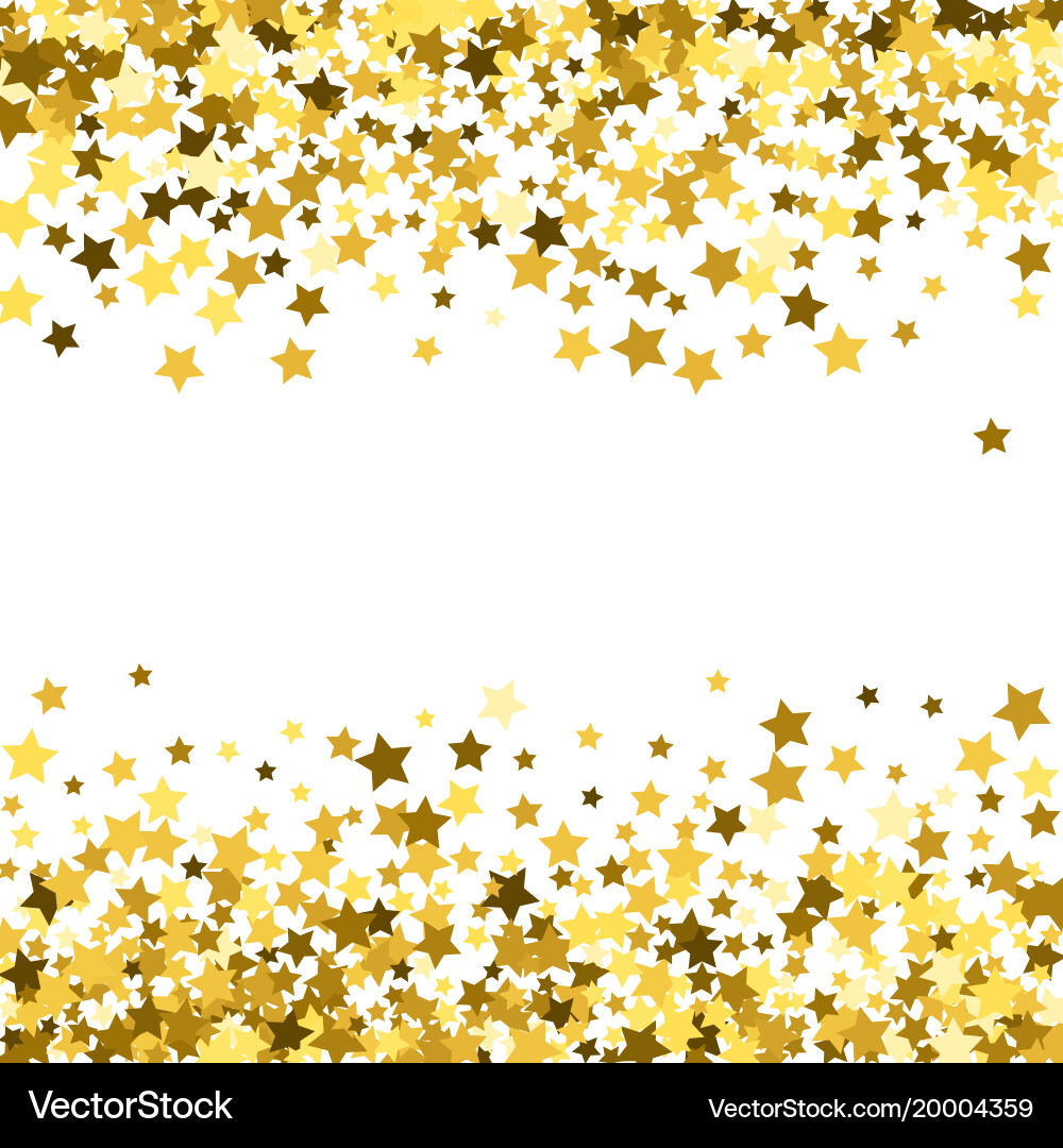 Abstract pattern of random falling stars Vector Image